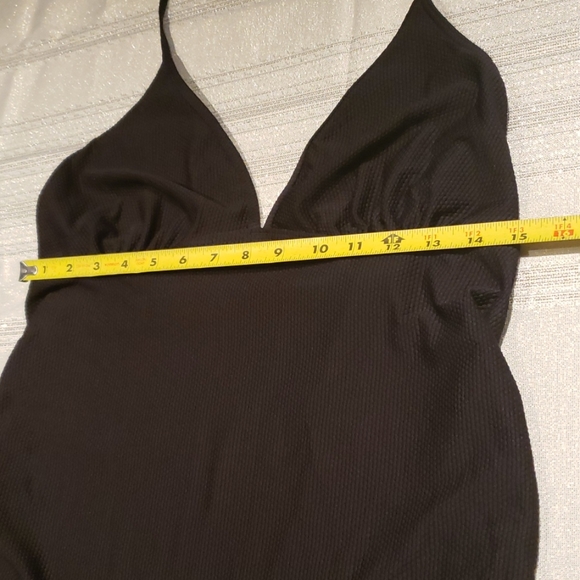TOPSHOP Tex Halter Tankini Top Maternity NEW Halter Style Black NWT Sz 8🎉HP x4 - Picture 8 of 14